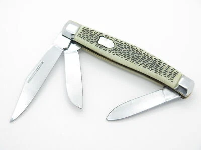 NOS 1980s "Made In China" Snake Skin Stockman Folding Pocket Whittler Knife