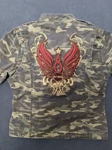 Harley Davidson Damen Camo Angel Wings Full Zip Jacke Small - Bild 1 von 18