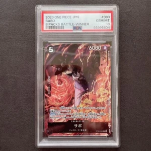 PSA 10 Sabo One Piece Card 8 Pack Battle Winner OP04-083 SR Used - Picture 1 of 2