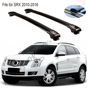 Aluminum Cross Bar Fits for Cadillac SRX 2010-2016 Luggage Rack Black 2PCS/SET - Picture 1 of 7