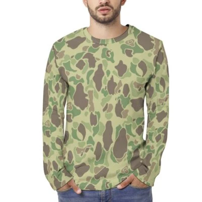 USMC WWII Frogskin Summer Camouflage long sleeve T-Shirt S to 5XL - image 1 of 4