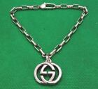 Gucci Interlocking Bracelet Charm G-Logo Color Silver Ag925 L19.5Cm Box Unisex