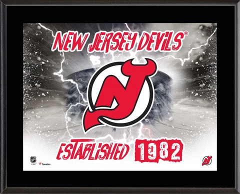 Devils 10.5x13 Sublimated Horizontal Team Logo Plaque - Fanatics Cover