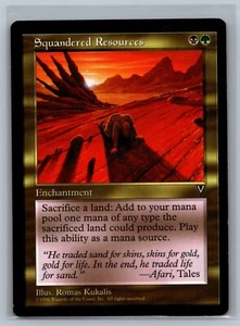 Magic The Gathering Visions Squandered Resources MTG TCG CCG - Picture 1 of 2