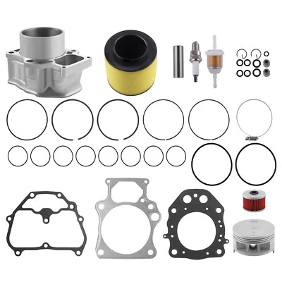 New Big Bore 420cc Cylinder Top End Kit For 2007-2020 Honda Rancher 420 TRX 420 - Image 1 of 4