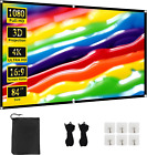 TOWOND Projector Screen 84 Inch, Wrinkle-Free and Foldable Projection Screen 16: