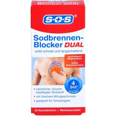 DISTRICON GMBH SOS SODBRENNEN-Blocker DUAL Kautabletten 20 St PZN13725012