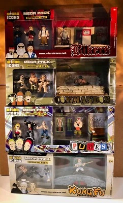 hey homies 16 Micro Icon Figures  Bikers  Punks  Commandos Kung Fu + 4 Diorama's - Image 1 of 4