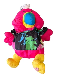 Vintage 1987 Fisher Price Puffalump Wild Things Pink Toucan Plush Toy - Picture 1 of 8