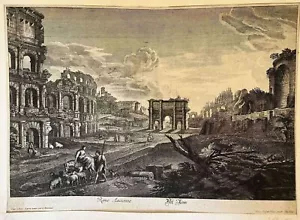 ROME ANCIENNE GEORG CHRYSTOPH KITIAN XVIII SECOLO 1700 ROMA ANTICA ORIGINALE - Imagen 1 de 7