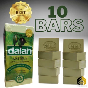 Jabón Turco Dalan 10 x Barras Natural 100% Puro Aceite de Oliva Baño Hecho a Mano Pavo - Imagen 1 de 12
