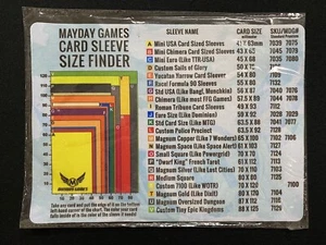 Mayday Games Kartenhülle Größenfinder Computer Mauspad Neu Versiegelt - Bild 1 von 2