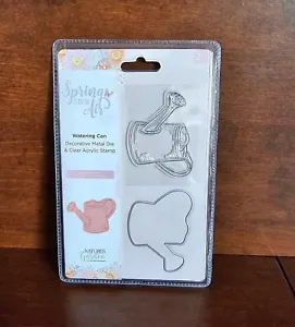 Watering Can Stamp & Die Set Spring is in the Air by Crafters Companion New - Picture 1 of 2