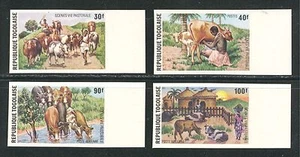 TOGO 1974, DOMESTIC FAUNA ANIMALS CATTLE, Sc 890-891,C238-C239 IMPERFORATE, MNH - Picture 1 of 1