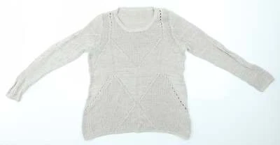 Autograph Womens Grey Round Neck Polyester Blend Jumper Size 16 - Image 1 of 4