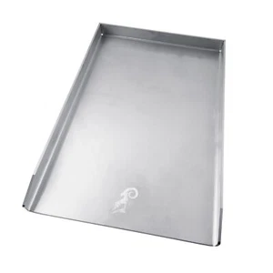 universal Grillplatte Grillrost Plancha aus Edelstahl 49x32,5cm WEBER Genesis - Picture 1 of 5
