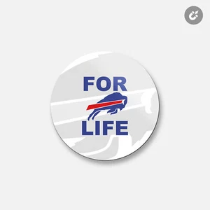 Buffalo Bills NFL | 4" x 4" runder dekorativer Magnet - Bild 1 von 2