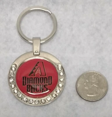 Arizona Diamondbacks  MLB Licensed Premium Rhinestone Keychain w/ split ring - Image 1 of 2