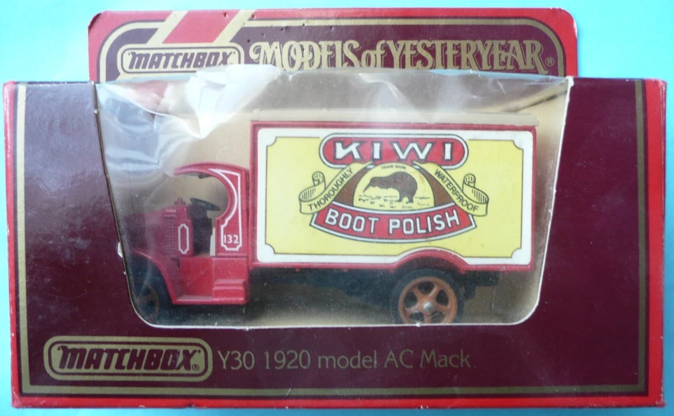 KIWI BOOT POLISH - MINIATURE Y30 1920 MODEL AC MACK - MATCHBOX - 1986 - Image 1 of 1