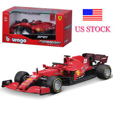 1:43 Bburago Ferrari 2021 SF21 Carlos Sainz Jr. F1 Formula 1 Model Toy USA STOCK