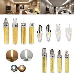 Dimmable G4 G9 E12 E14 B15 GY6.3 12W 4W Silicone Crystal LED Corn Light Lamp SSC - Picture 1 of 14