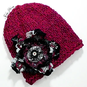 Knitted Slim Fit Beanie Skull-Cap Hat - Color: Gum Drop - Picture 1 of 4