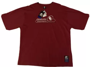 Camiseta Vintage Nueva con Etiquetas Oklahoma Sooners NCAA Grande 12 Bordada Inicio L - Imagen 1 de 6
