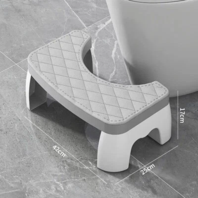 Non-slip Toilet Step Stool Squatty-Potty Bathroom Squat Chairs Furniture - Image 1 of 4