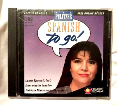 RXL Pulitzer Spanish to Go! (CD-ROM for Windows 3.1) Creative Multimedia - New! - Image 1 of 3