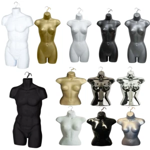 Neue männliche/weiblich/Kinder hängende Körper Schaufensterpuppe Form Top Qualität Torso Display Büste - Bild 1 von 77