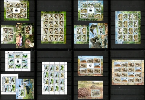 Protected animals WWF Collection [2] 26 sheets 2013-2014 MNH Mi.CV619€ #CNA109 Cover