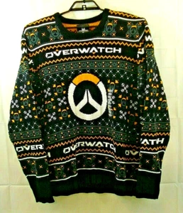 Overwatch Wonderland Sweater Video Game Blizzard Think Geek Size Mens 2XL - Picture 1 of 6