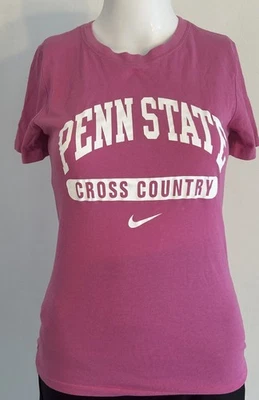 Penn State Nittany Lions Pink Cross Country Women’s X-Small Nike Dri-Fit T-Shirt - Image 1 of 4