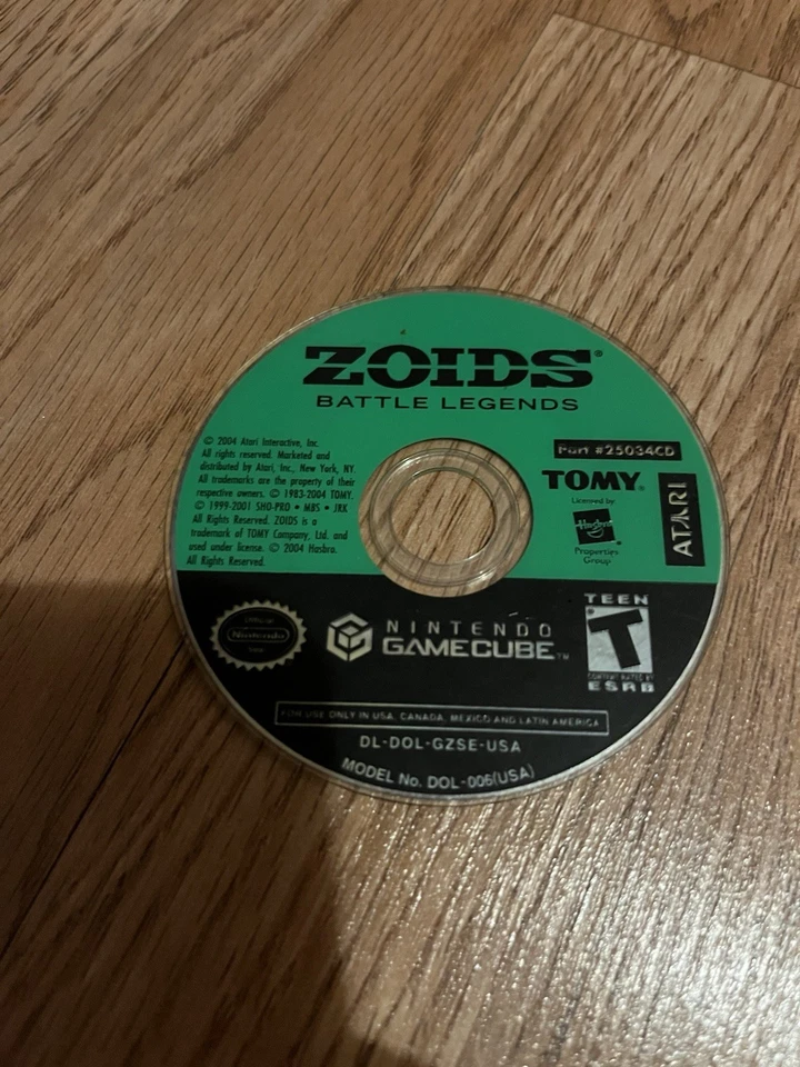 Zoids: Battle Legends (Nintendo GameCube, 2004) solo disco Foto 1 de 1