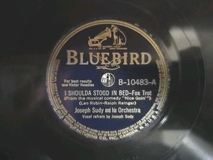 Bluebird B-10483 Joseph Sudy Orchestra I Shoulda Stood In Bed The Wind At (V+) - Picture 1 of 6