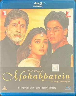 Mohabbatein - *Shah Rukh Khan *Amitabh Bachchan *Aishwarya Rai Bollywood Blu-Ray - Image 1 of 2