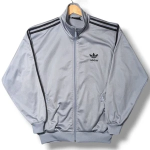 Vintage Adidas Firebird Track Jacket Mens Small Silver 90s Tracksuit Originals - Picture 1 of 18