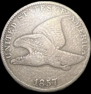 USA Flying Eagle Cent • 1857 - Picture 1 of 3