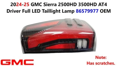 2024-25 GMC Sierra 2500HD 3500HD AT4 Driver Full LED Taillight Lamp 86579977 - Image 1 of 4
