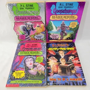 Give Yourself Goosebumps Books 10-12 Lot Reader Beware Ghosts Of Fear Street Vtg - Foto 1 di 11