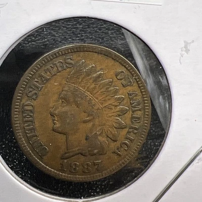 1887 INDIAN HEAD CENT - VF - IHP27 - Image 1 of 3