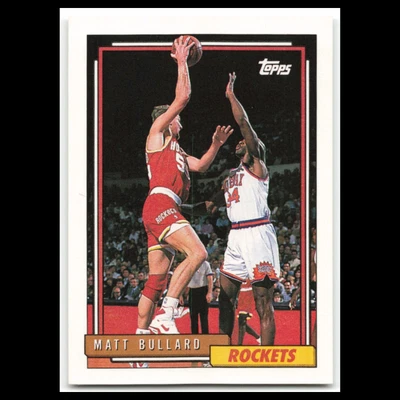 Matt Bullard #274 1992 Topps Houston Rockets Basketball Card NBA NM - Image 1 of 3