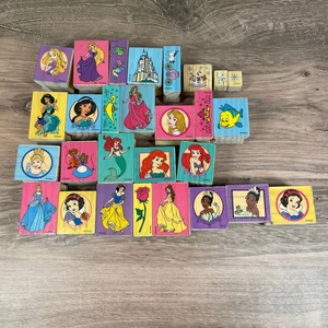 Melissa & Doug Disney Prinzessin Holz Stempelblöcke 28 Stück Set klassische Figuren - Bild 1 von 13