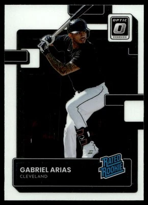 2022 Donruss Optic RATED ROOKIE Gabriel Arias Rookie Cleveland Guardians #187 - Image 1 of 2