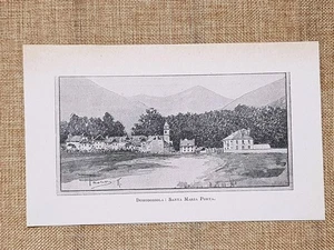 Domodossola Santa Maria Porta Veduta storica del 1899 Piemonte - Picture 1 of 1