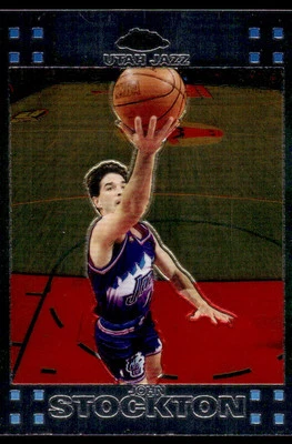 2007-08 Topps Chrome #98 John Stockton BASKETBALL Utah Jazz - Image 1 of 2
