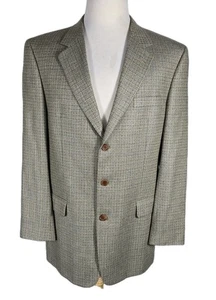 Jos A Bank Mens 42L Multi Color Silk Wool Blend Sport Coat S27 - Picture 1 of 24