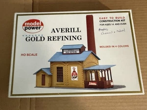 Model Power HO Scale #423 Averill Gold Refining Building Vintage Model Kit - Picture 1 of 9