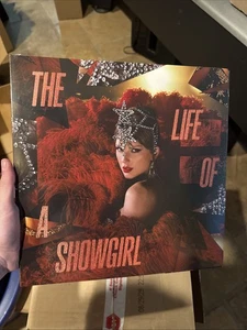 Taylor Swift Life of a Showgirl Tiny Bubbles in Champagne Red Lipstick Vinyl LP - Picture 1 of 2