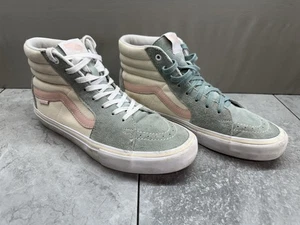 Vans Sk8 Hi Pro Washout Blue Mens Size 9.0 Beige Pastel Skate Shoes Sneakers - Picture 1 of 9